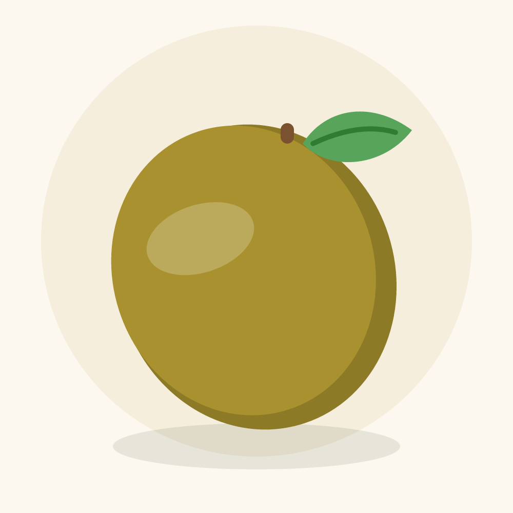 Horse mango illustration