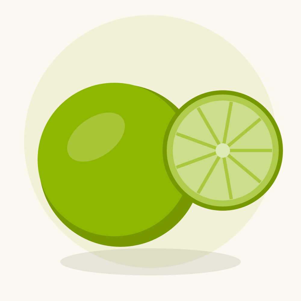 Key lime illustration