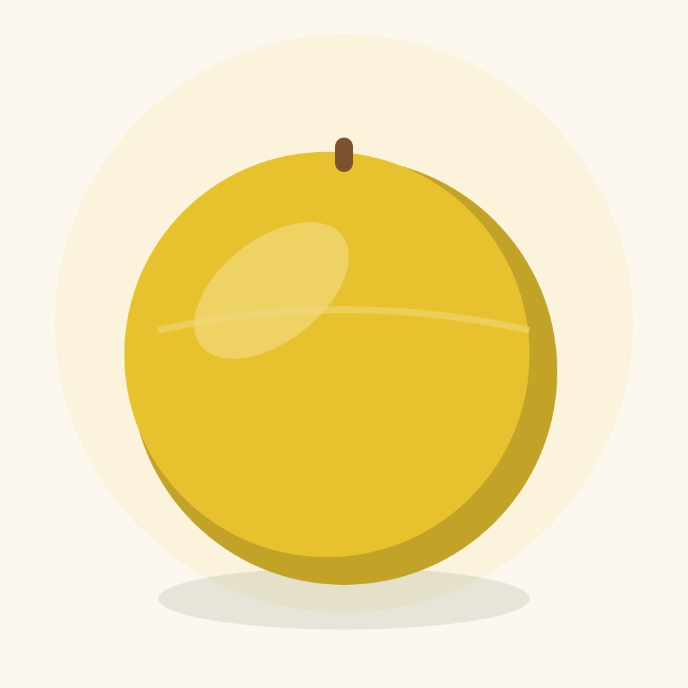 Korean melon illustration