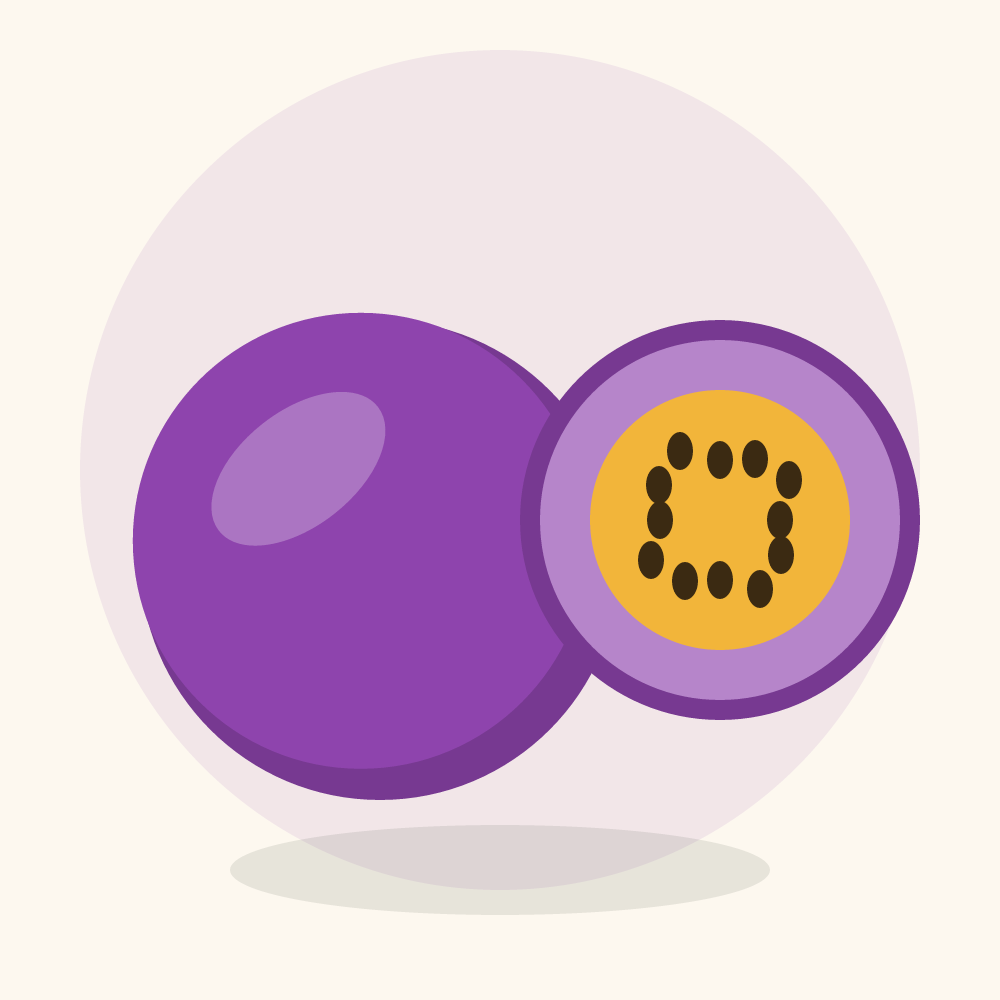 Passion fruit illustration