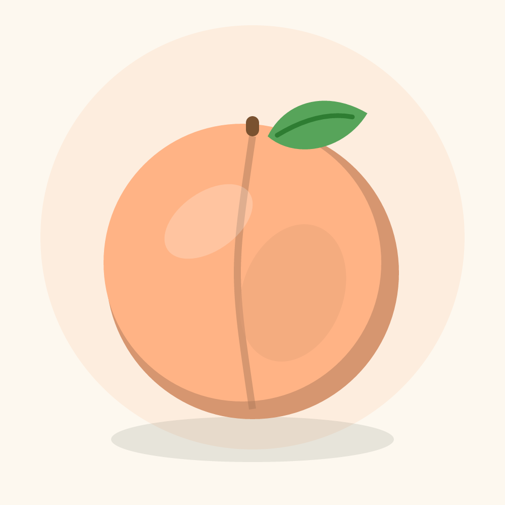 Peach illustration